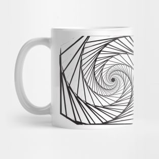 Galaxy geometric abstract black Mug